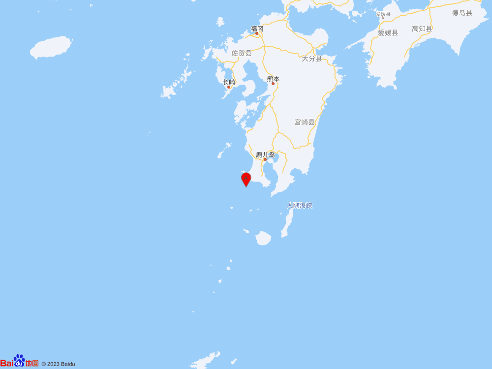 日本九州島發生5.4級地震