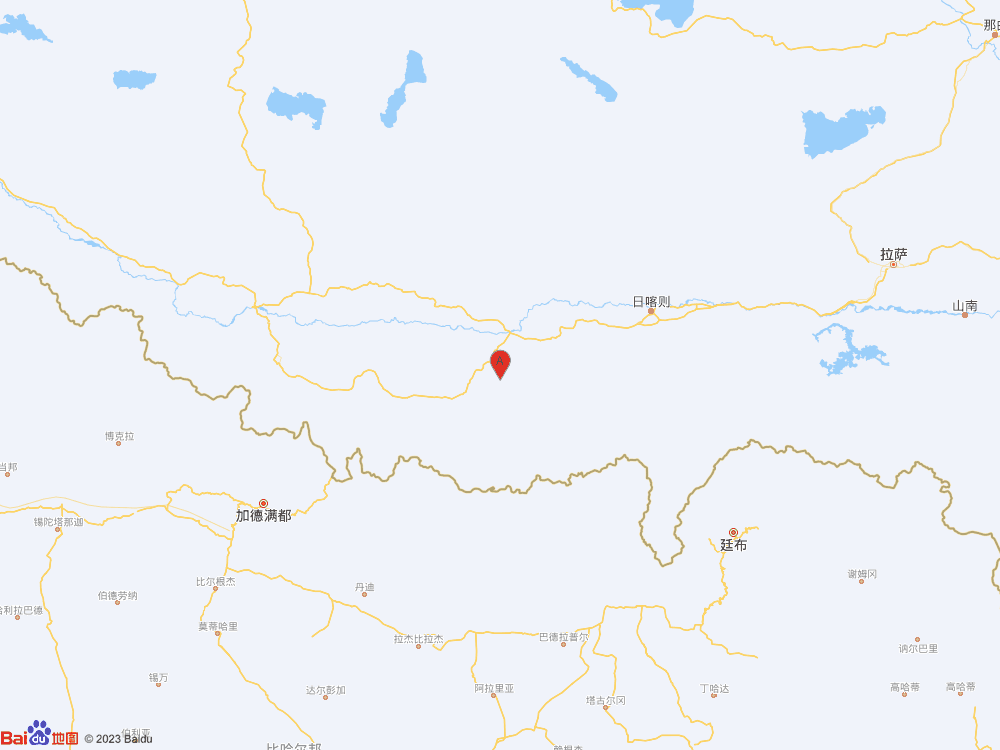 西藏日喀則市定日縣發(fā)生3.8級(jí)地震