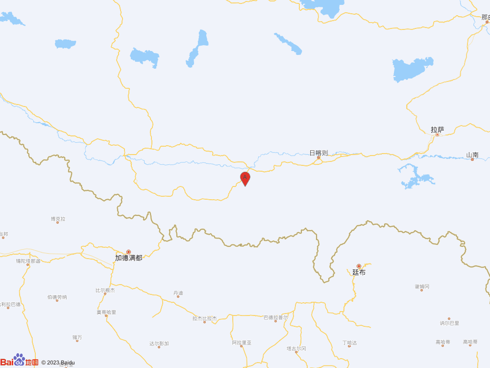 西藏日喀則市拉孜縣發(fā)生3.4級(jí)地震