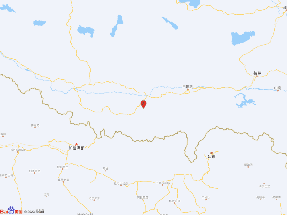 西藏日喀則市定日縣發生3.0級地震