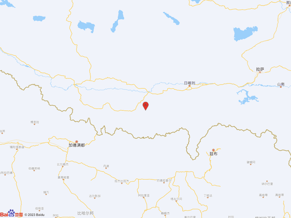 西藏日喀則市定日縣發生3.2級地震