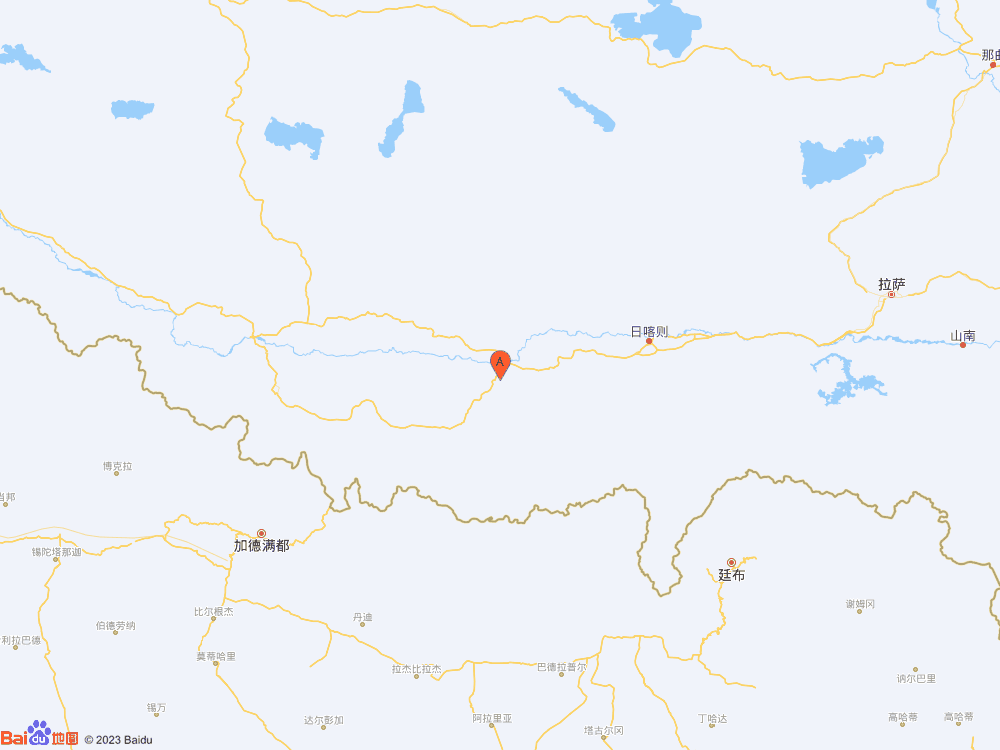 西藏日喀則市拉孜縣發生3.7級地震