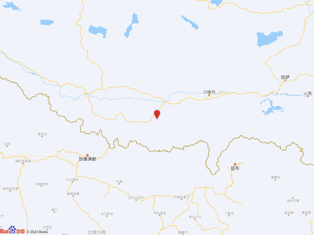 西藏日喀則市定日縣發生3.5級地震