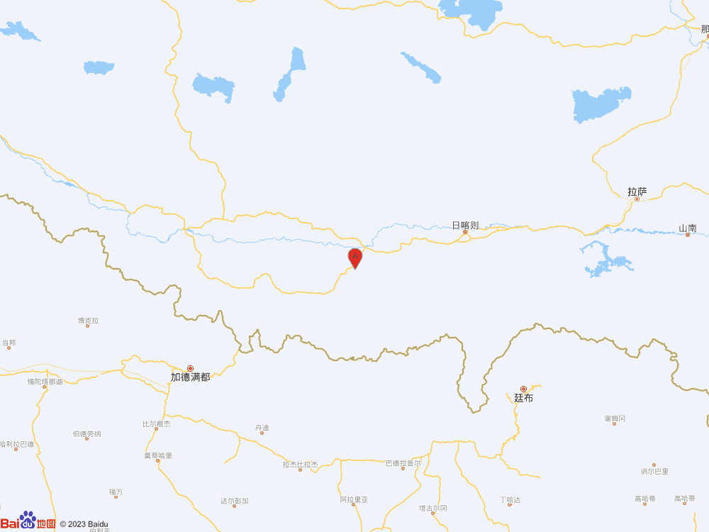 西藏日喀則市定日縣發生3.2級地震