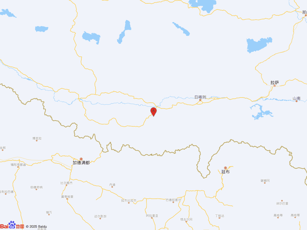 西藏日喀則市拉孜縣發生3.0級地震