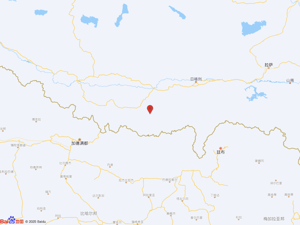 西藏日喀則市定日縣發生3.5級地震