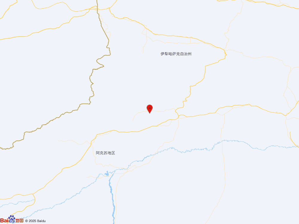 新疆阿克蘇地區拜城縣發生3.0級地震