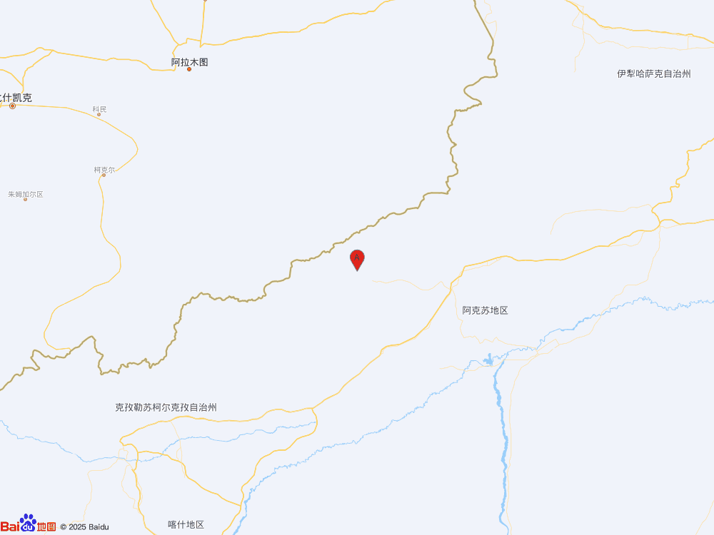 新疆阿克蘇地區烏什縣發生4.0級地震