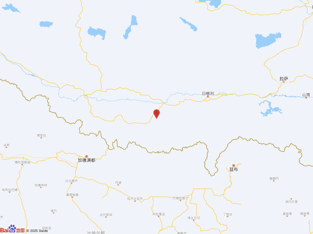 西藏日喀則市定日縣發(fā)生3.1級(jí)地震