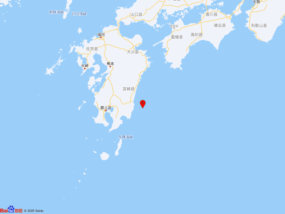 日本九州島附近海域發(fā)生6.7級(jí)地震