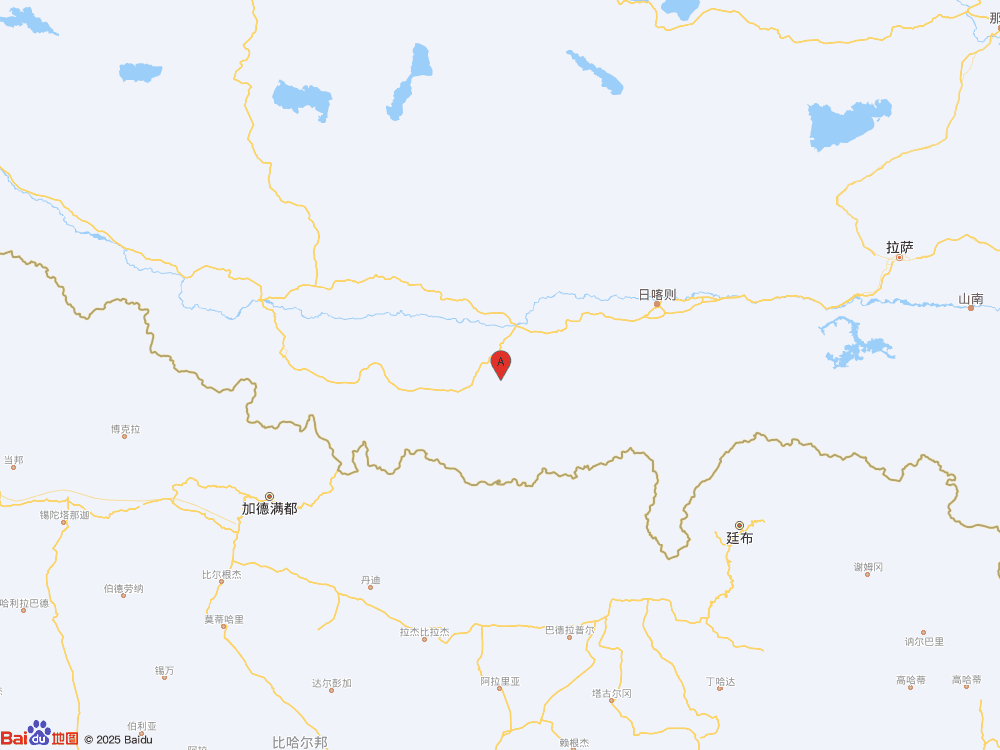 西藏日喀則市定日縣發(fā)生3.0級(jí)地震