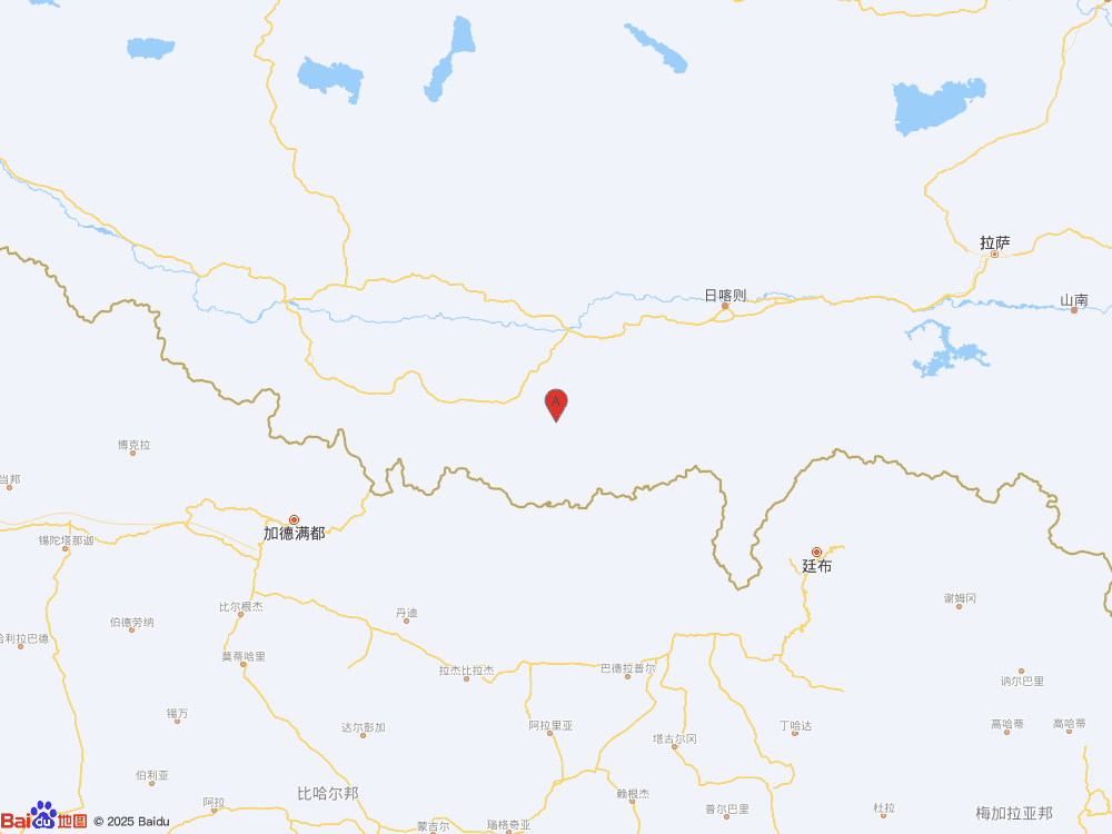 西藏日喀則市定日縣發(fā)生3.0級(jí)地震