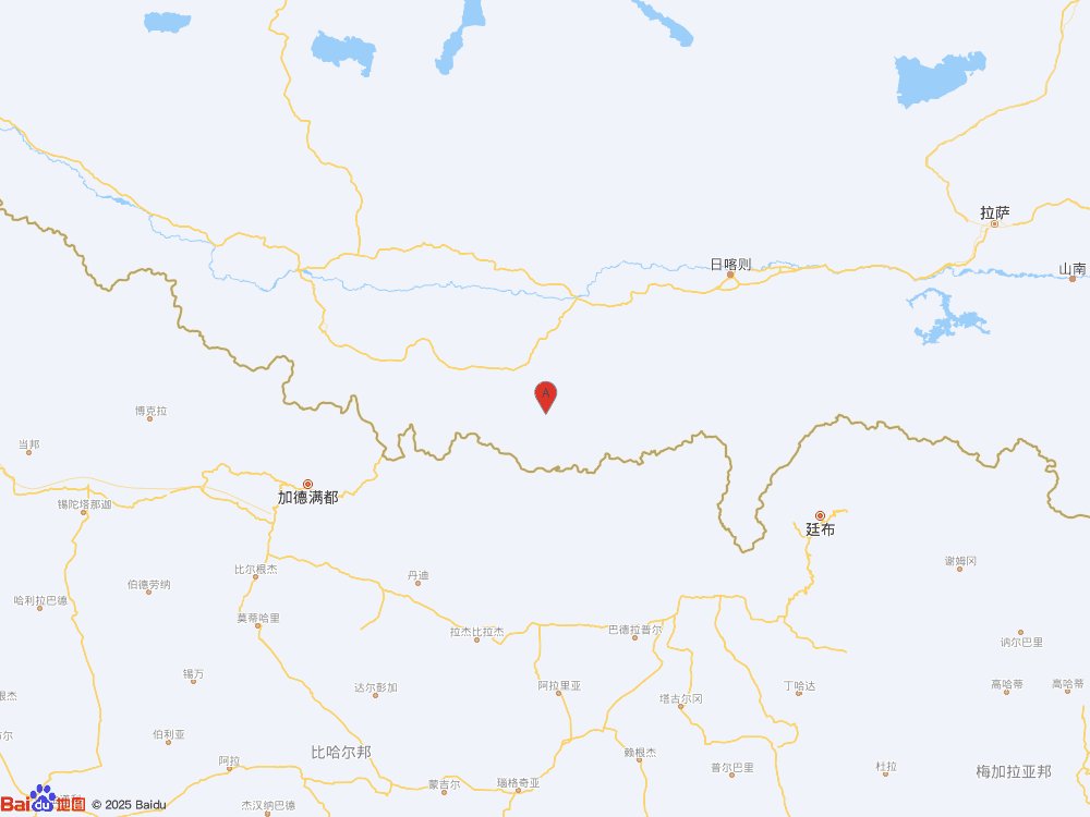 西藏日喀則市定日縣發(fā)生3.2級(jí)地震