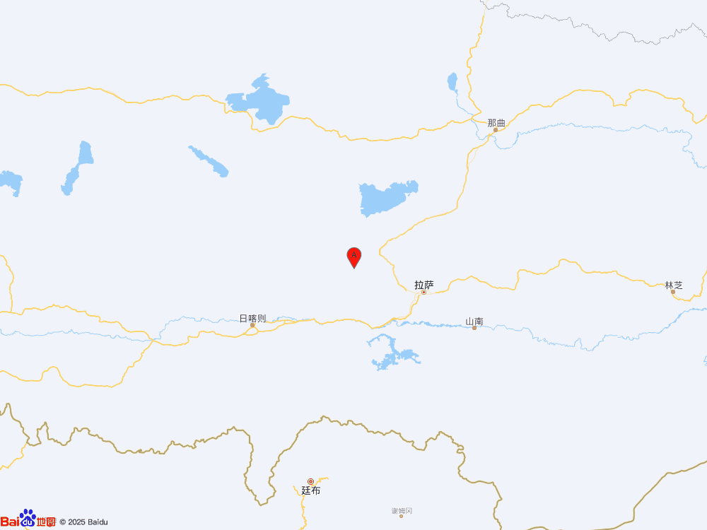 西藏拉薩市當(dāng)雄縣發(fā)生3.8級(jí)地震