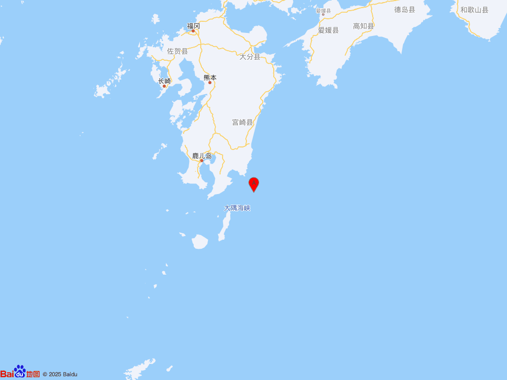 日本九州島附近海域發(fā)生6.2級(jí)地震