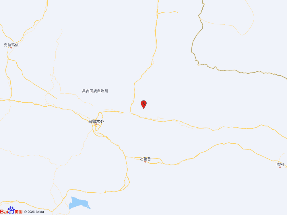 新疆昌吉州吉木薩爾縣發生3.3級地震