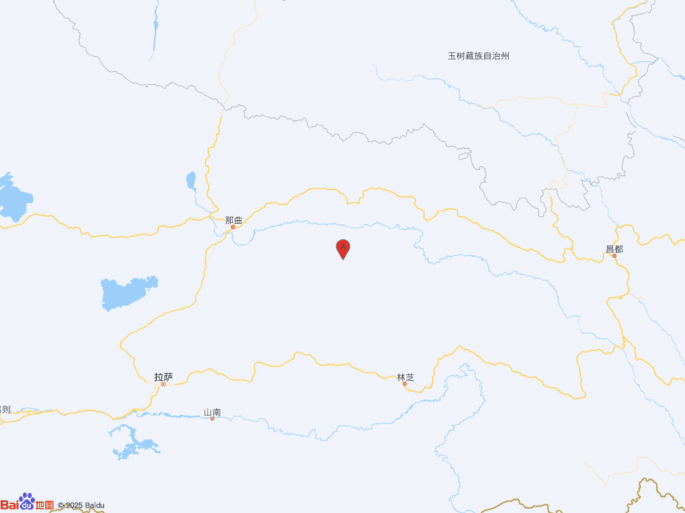 西藏那曲市比如縣發生3.8級地震