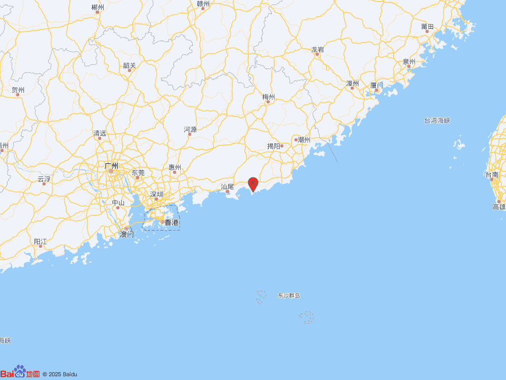 廣東汕尾市陸豐市發生3.0級地震