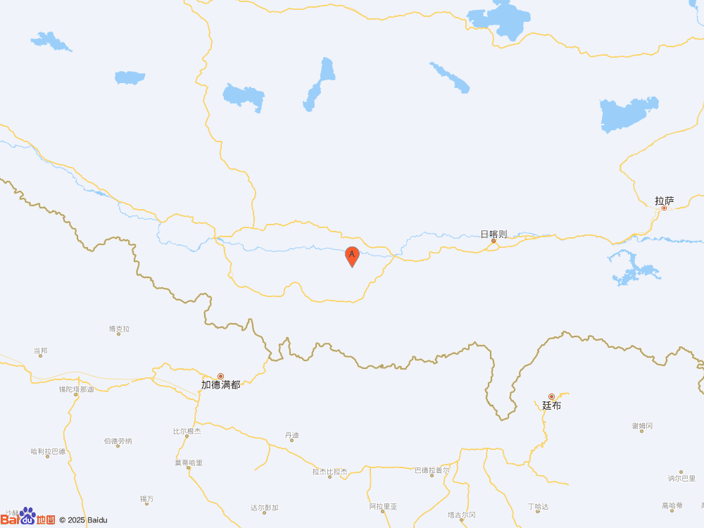 西藏日喀則市定日縣發(fā)生3.1級(jí)地震