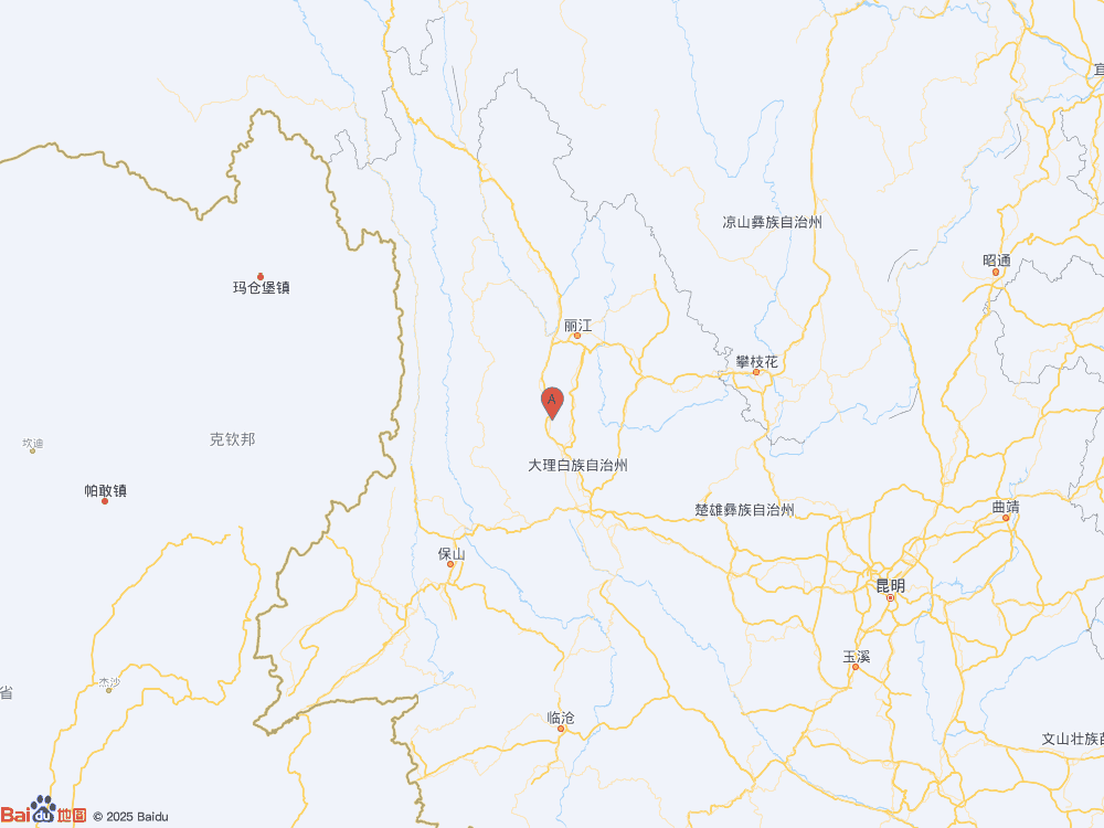 云南大理州洱源縣發(fā)生3.0級地震