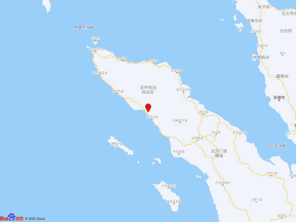 印尼蘇門(mén)答臘島發(fā)生5.9級(jí)地震