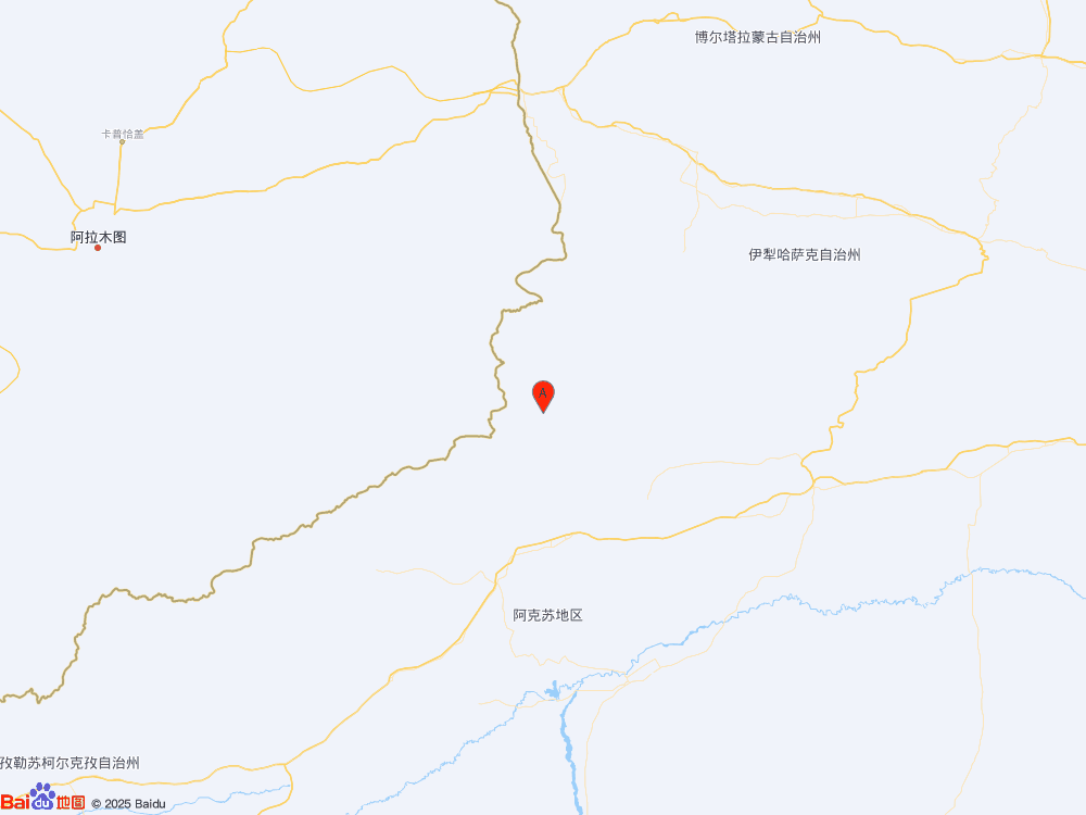 新疆阿克蘇地區溫宿縣發生3.0級地震