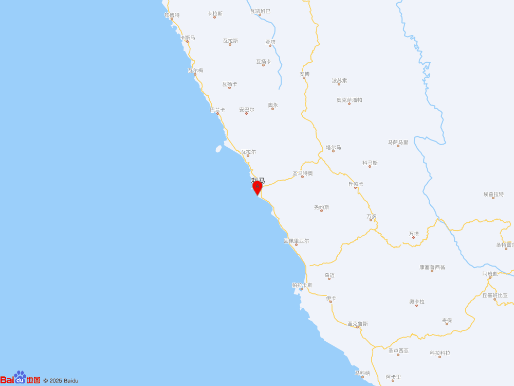 秘魯沿岸近海發生5.5級地震