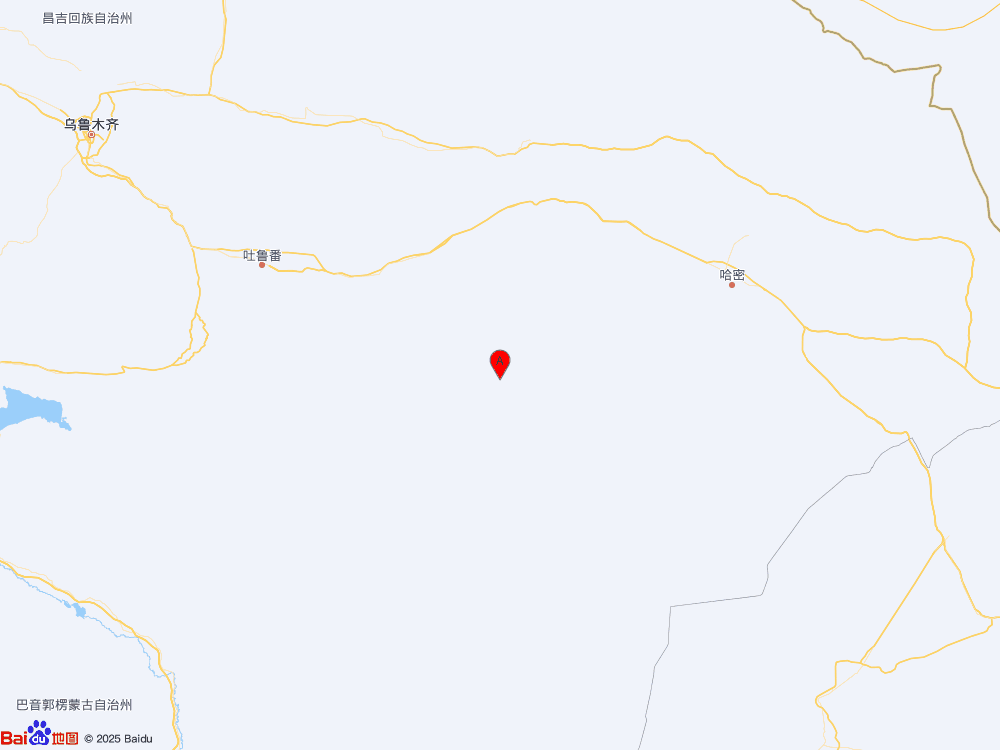 新疆吐魯番市鄯善縣發生3.6級地震