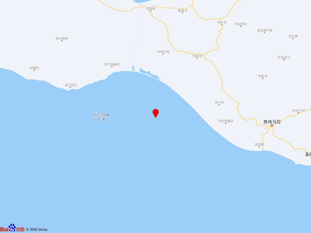 墨西哥沿岸近海發生5.8級地震