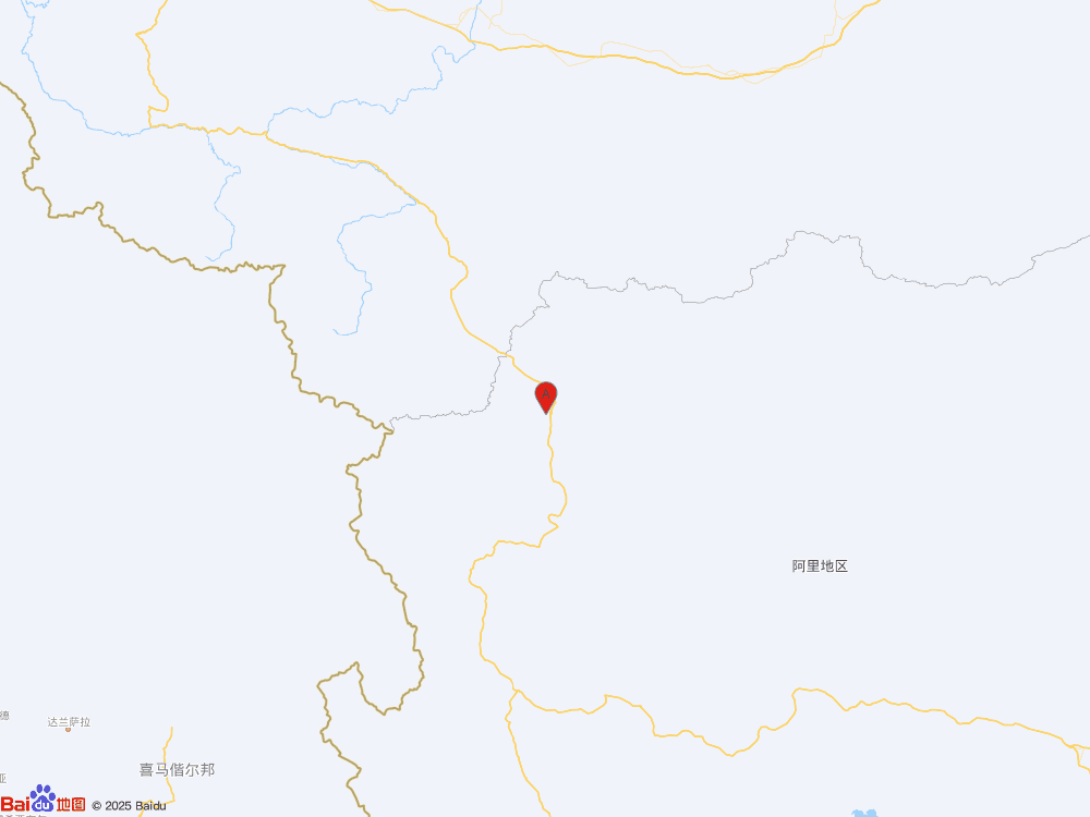 西藏阿里地區日土縣發生3.8級地震