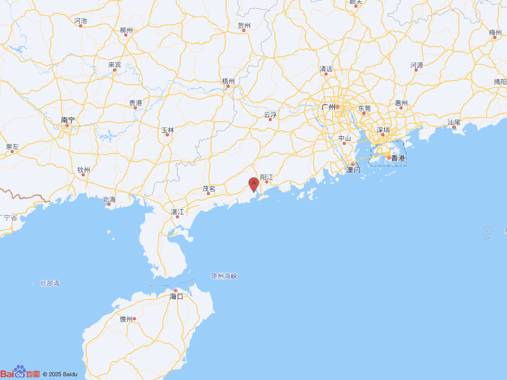 廣東陽江市陽西縣發生2.6級地震