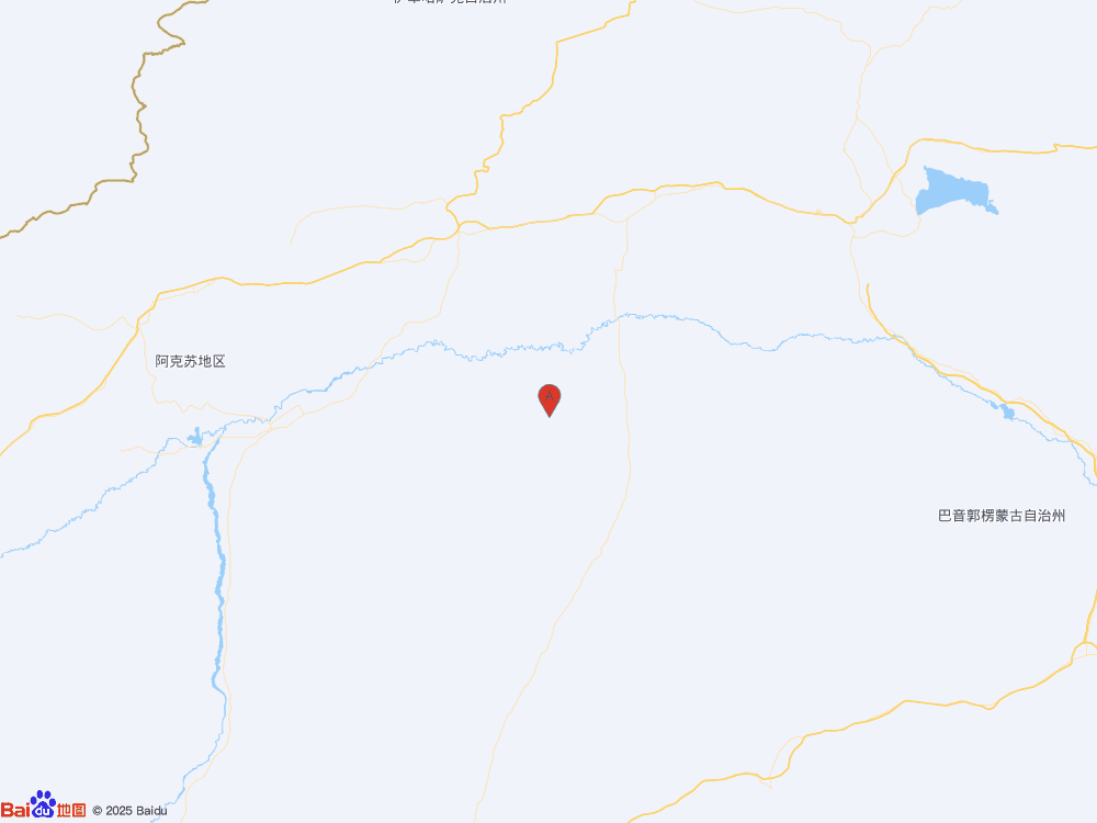 新疆阿克蘇地區沙雅縣發生3.8級地震